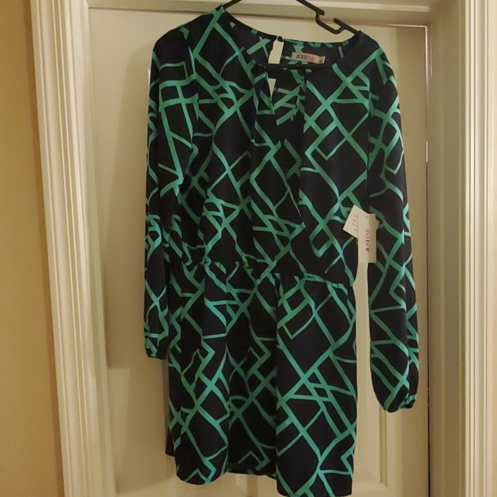 Nwt Black classy romper large long sleeve